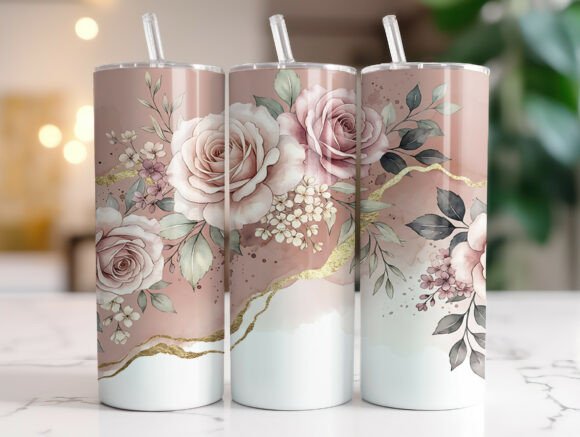 Blush Pink Rose Gold Marble 20oz Tumbler Review