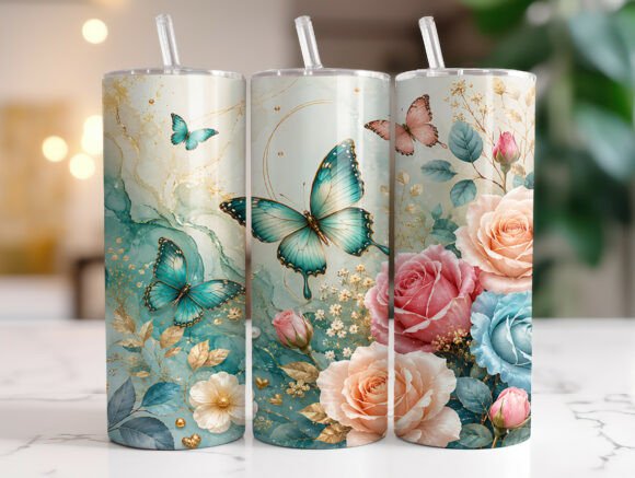 Butterfly Rose Floral 20oz Tumbler Wrap Review