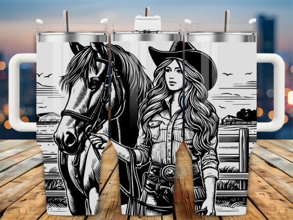 Cowgirl Horse Farm 40oz Tumbler: A Designer's Review