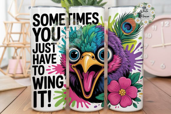 Crazy Bird Feathers 20oz Tumbler Wrap Review