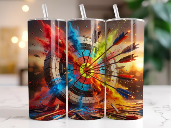Exploding Archery Target Tumbler Wrap: A Designer's Review