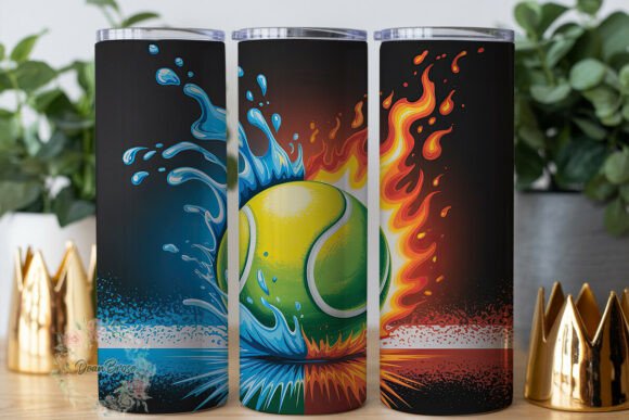 Fire Water Tennis Ball Tumbler Wrap: A Designer's Review