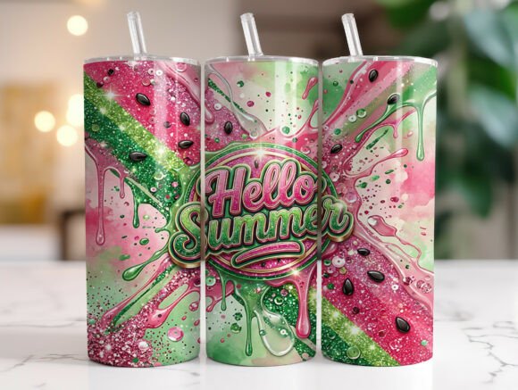 Glitter Hello Summer 20oz Tumbler Wrap Review