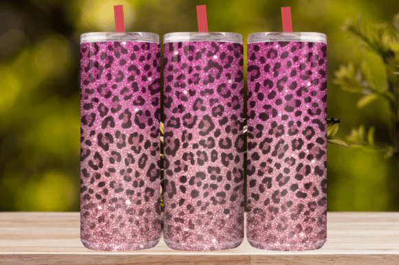 Hot Pink Leopard Glitter Tumbler Wrap: A Designer's Take