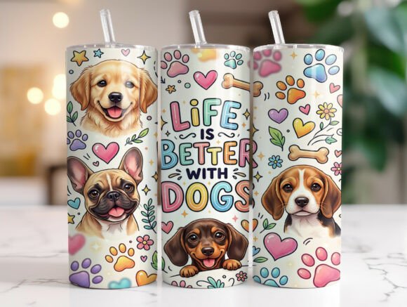 Life is Better with Dogs Quote Tumbler Design Review