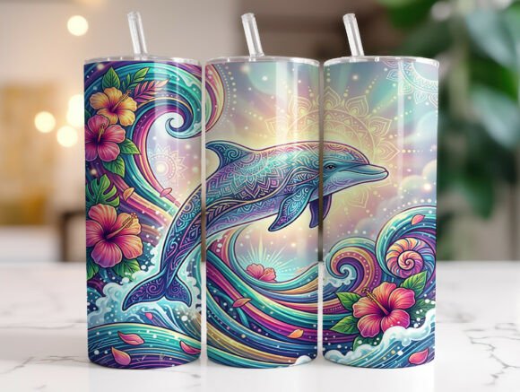 Mandala Dolphin Tropical Floral Tumbler: A Designer's Review