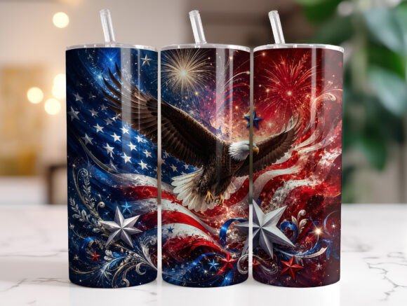 Patriotic Eagle American Flag Tumbler: A Designer's Review