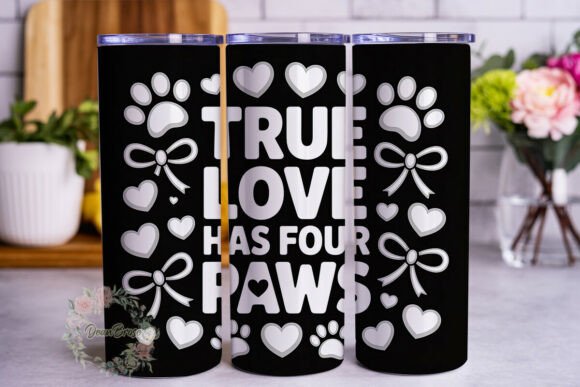 Pet Paw Love 20oz Tumbler Wrap: A Designer's Take