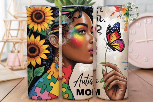 Review: Autism Mom Sunflower 20oz Tumbler Wrap Design