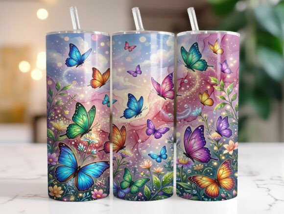 Review: Colorful Butterfly Fantasy Tumbler Wrap for Embroidery