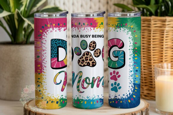 Review: Dog Mom Tie-Dye Animal Print Tumbler Design