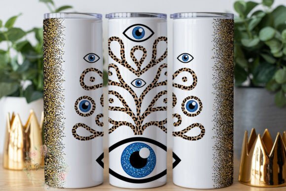 Review: Evil Eye Leopard Glitter 20oz Tumbler Design
