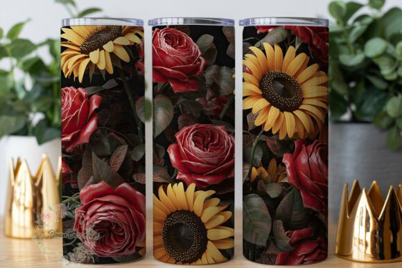 Review: Red Roses Yellow Sunflowers Tumbler Wrap