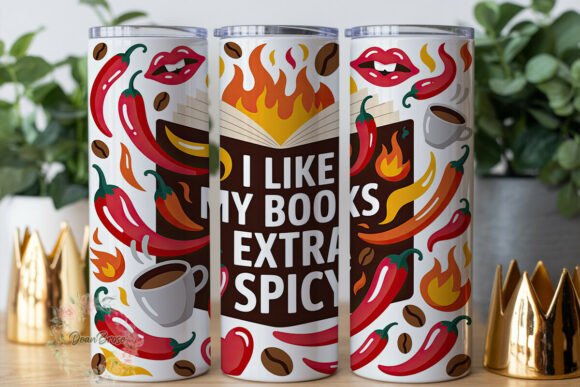 Review: Spicy Books Coffee 20oz Tumbler Wrap Design