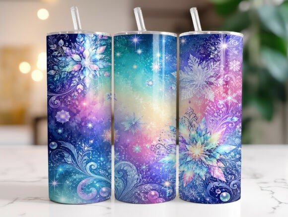 Review: Winter Glitter Snowflake Tumbler Wraps for Makers
