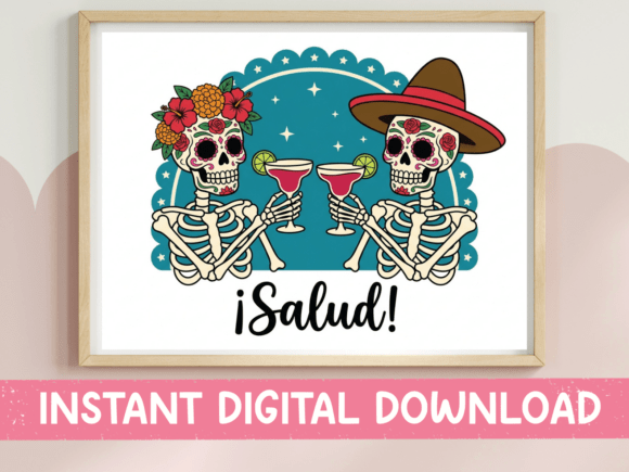Salud Sugar Skull SVG PNG Dia De Muertos Review