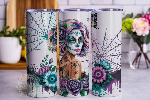 Sugar Skull Pastel Goth 20oz Tumbler Design Review