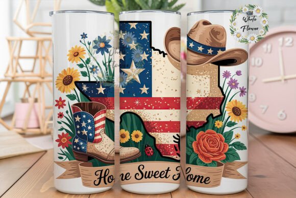 Texas Flag Floral Glitter 20oz Tumbler Review