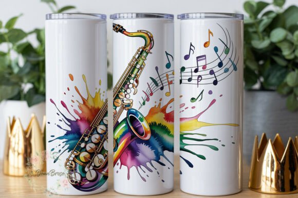 Watercolor Saxophone Music 20oz Tumbler Review