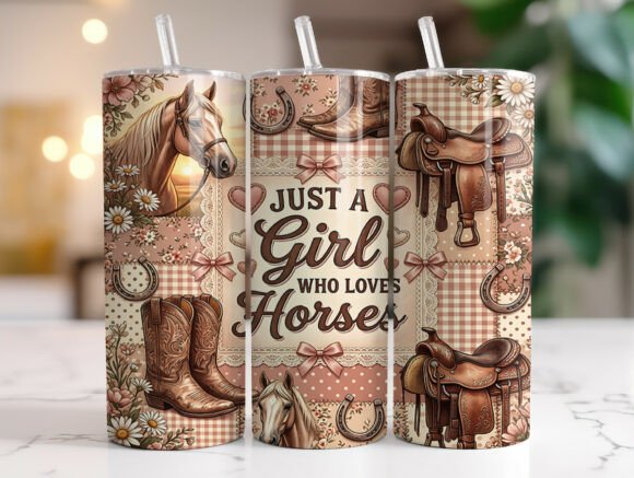 Western Horse Lover Tumbler Wrap PNG: A Designer's Review