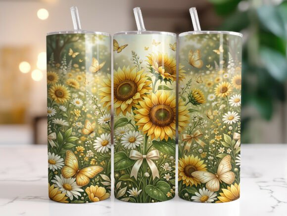 Wildflower Sunflower Butterfly Tumbler: A Designer's Review