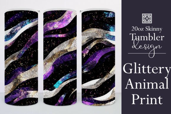Zebra Stripes Glittery Tumbler Wrap 5: A Designer's Take
